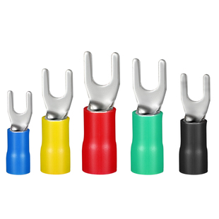 Y接线头 UT接线端子铜线耳铜鼻子装 SV叉形预绝缘冷压端子