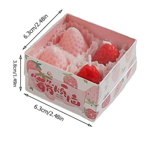 Strawberry Candles Soy Wax Aromatherapy Candles Scented Cand