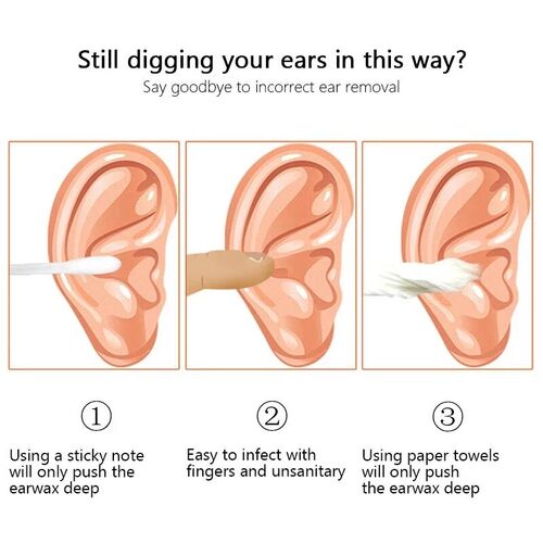 6Pcs/set ear cleaner Ear Wax Pickers Stainless Steel Earpick