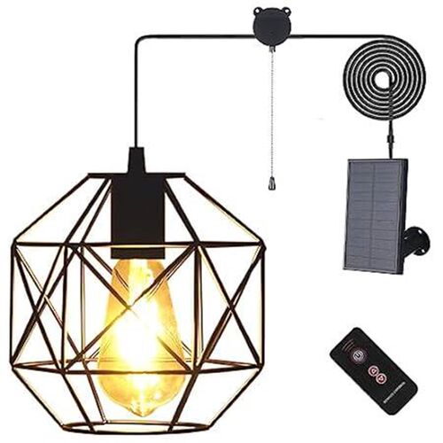 Aofuery Solar Pendant Lights Outdoor, Shed Light Solar Po