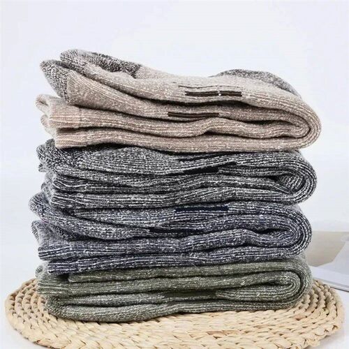 1/2/3 Pairs Merino Wool Socks Mens Autumn Winter Thickened