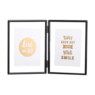 摺叠面金属水晶玻璃相框摆台创意个性 定制照片摆件5寸寸7寸8寸