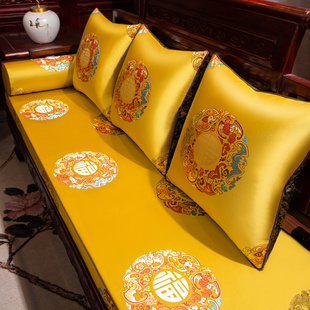 红木沙发坐垫中式家具座垫罗汉床垫子罩五件三人位实木沙发垫