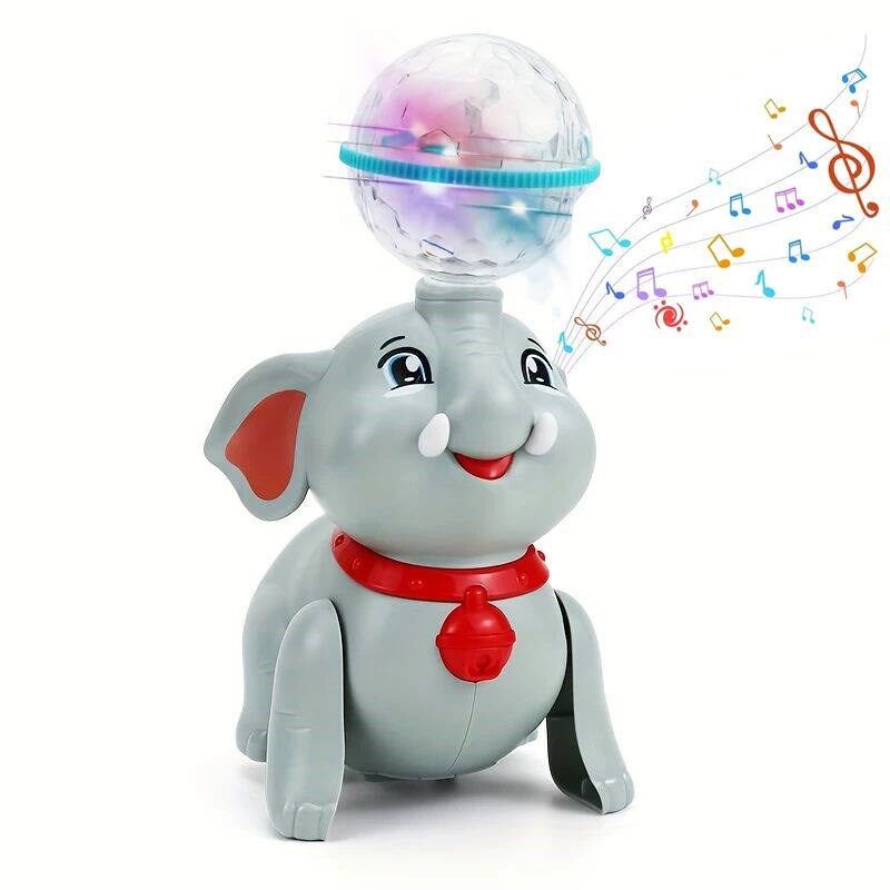Elephant Floating all Toy,Drumming Elephant lowing all with - 实物图