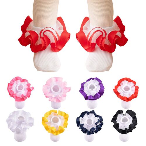Girls Socks Lace Princess Socks Ruffle Princess Dress Lace S