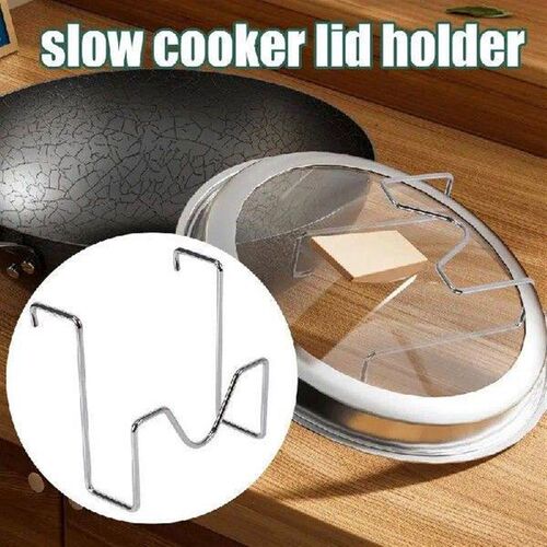 Lid Holder While Cooking Stainless Steel Pot Lid Organizer