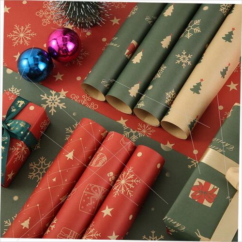 Christmas wrapping paper Gift box wrapping paper圣诞包装纸