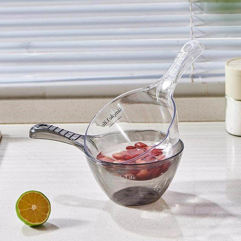 Unbreakable Deep and Thick Long-Handle Large Creative Transp - 实物图