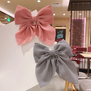 2022 Polka New Barrettes Dot Long Print Hair Bow Clip Ribbon