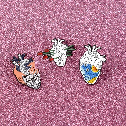 2020 New Travel Souvenir Gift Metal Brooch Collar Badge Ico