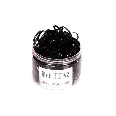 One-time rubber band black high elastic hair bands hair rope