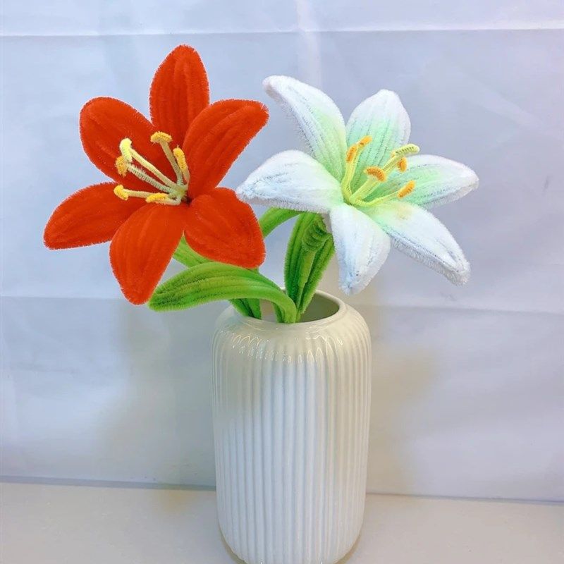 扭扭棒花束手工diy材料包郁金香百合玫瑰向日葵毛根条成品,家居饰品,仿真花/假花,淘宝优惠券,粉丝福利购,淘宝优惠卷