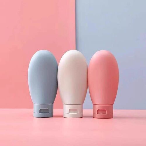 Travel Bottle Set of 3: Soft Tube Bottles, PE Flocking Flip-