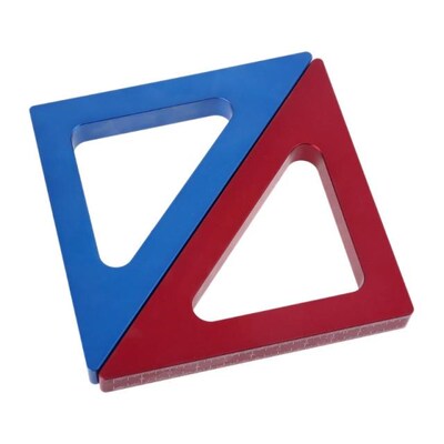 14*14*1.6cm Solid Aluminum Alloy Right Angle Ruler Square Wo