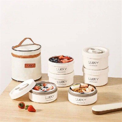 New Thermal Lunch Box Portable Japanese Style Bento Box