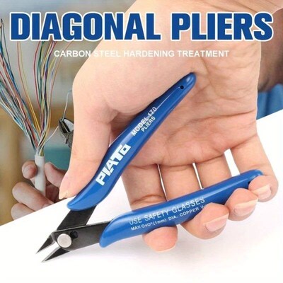 1pc High Manganese Steel Diagonal Pliers, Electrical Wire Ca