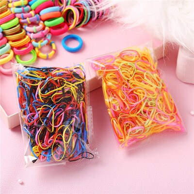 Children Colorful Nylon Elastic Hair Bands For Baby Girls Ru