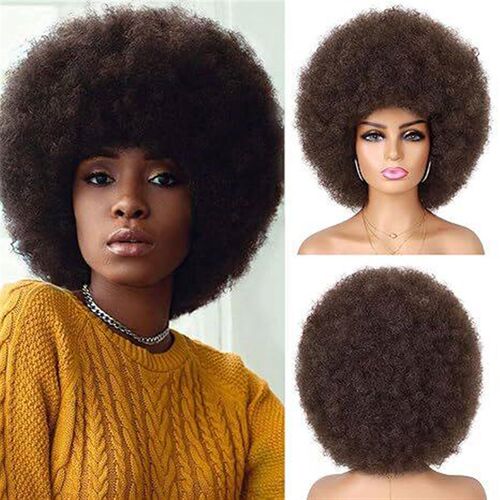 35 Colors Spot Instant African Womens Wig Head ver Fluffy S