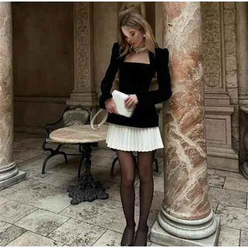 matching personality dating long color hem dress sleeve