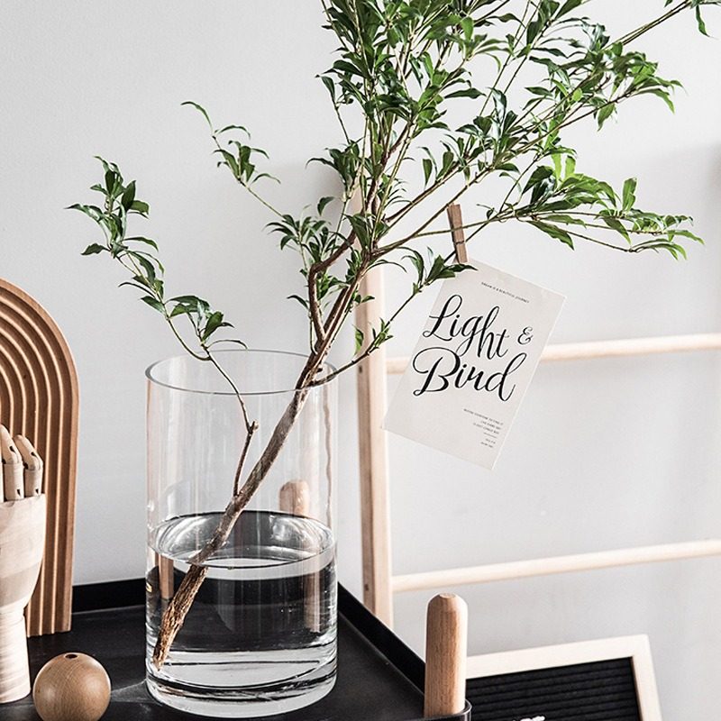 马醉木吊钟花瓶大号落地摆件富贵竹玻璃桃花插花水养雪柳专用,家居饰品,花瓶,淘宝优惠券,粉丝福利购,淘宝优惠卷