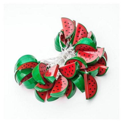 定制led彩灯串灯小西瓜少女心拍摄道具背景装饰灯小清新水果文艺