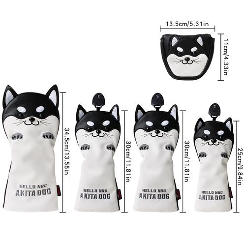 Golf Headver Cute Akita Golf Club Head ver for Driver Fairwa