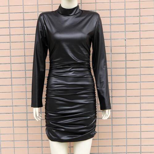 Beautiful Bodycon Dress Ruched Wide Application Lightweight