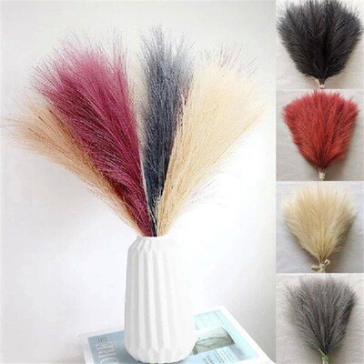 Reed Artificial Pampas Grass Bouquet Fluffy Simulate