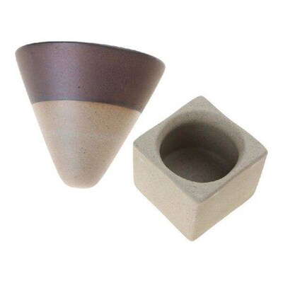 Ceramic Coffee Mugs with Base Rough Pottery Espresso-Cup