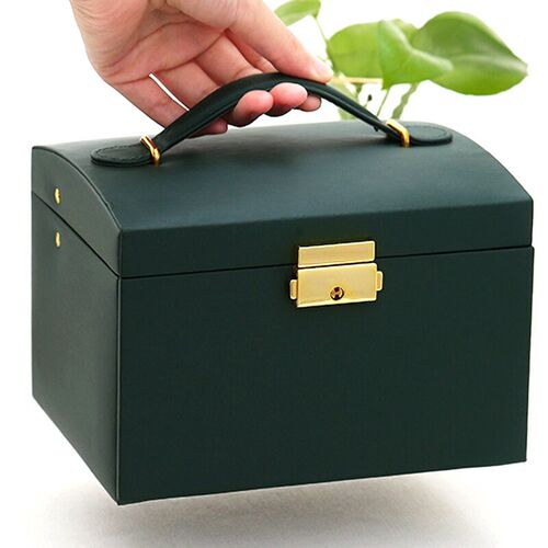 1pcs Multi Functional Three Layer Leather Drawer Style Jewel