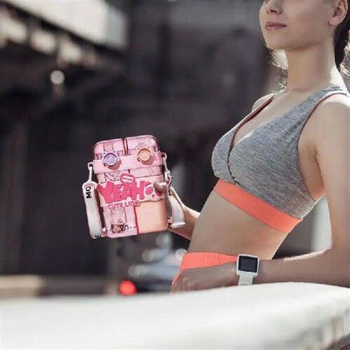 Kids Water Bottle with Straw Cute Travel Water Bottle Kids