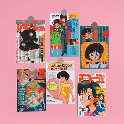 Retro Showa Japanese Comic Oversized Sticker Room Wall