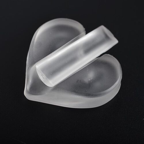1pcs New Transparent Metal Press Nail Mould Star Heart Shape