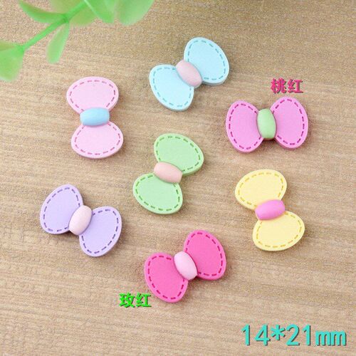 Small Bow Tie Resin Accessory Imitation Fabric Bow Childrens