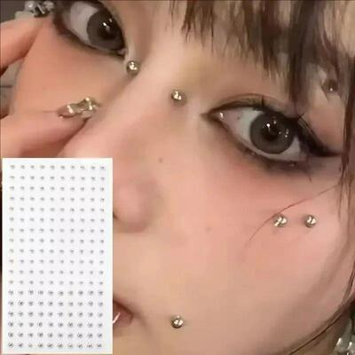 180pcs Non Piercing Lip Nails Sticker Selfadhesive Waterproo