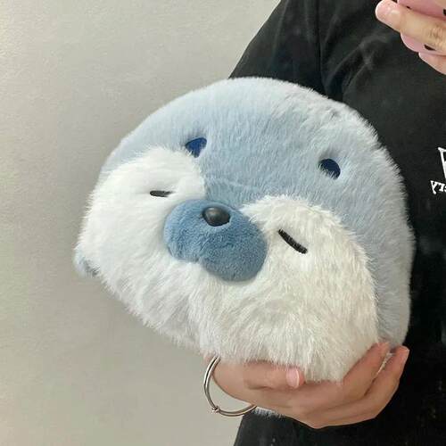 40CM Cute Seal Plush Pillow Lifelike Simulation Stuffed Sea