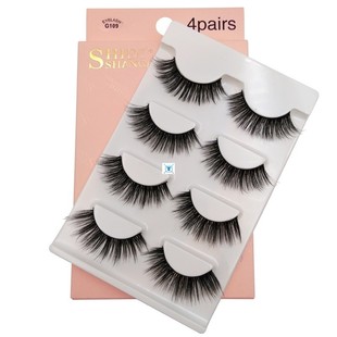 Mink lashes 3/4 pairs false lashes natural fluffy dramatic