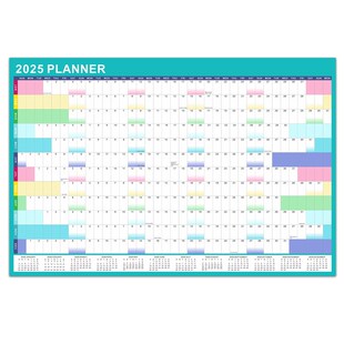 2025 Annual English Planner Wall Calendar Morandi Color Graf