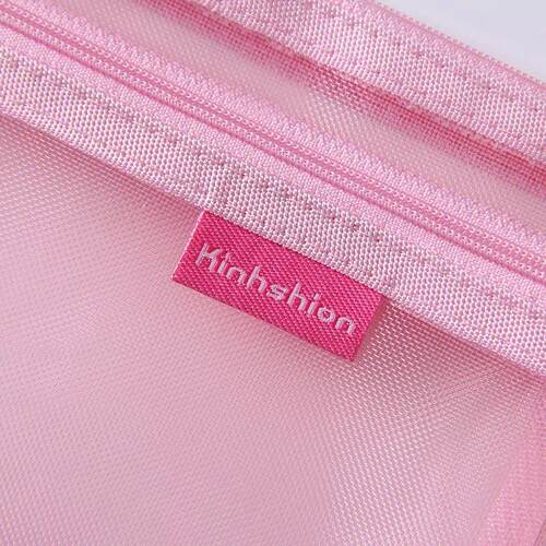 Simple Transparent Double Mesh Bag Pencil Case Office Studen