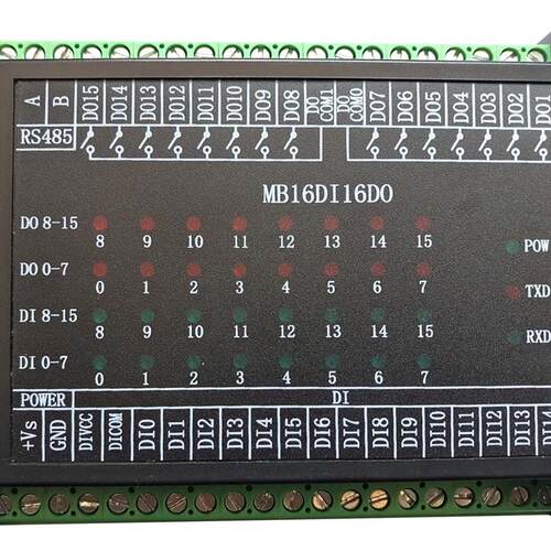 Switch Input and Output 16-Channel Open-in 16-Channel Relay