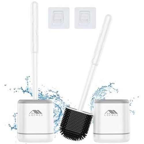 Lefree Toilet Brush, 2 Pack Toilet Brush and Holder Set,