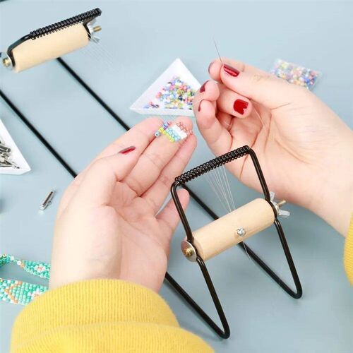 Weaving Beading Loom Easy-to-Use DIY Tool with Elastic Band