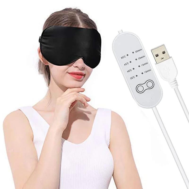 USB Heated Eye Mask Reusable USB Silk Steaming Eye Mask Eye图片