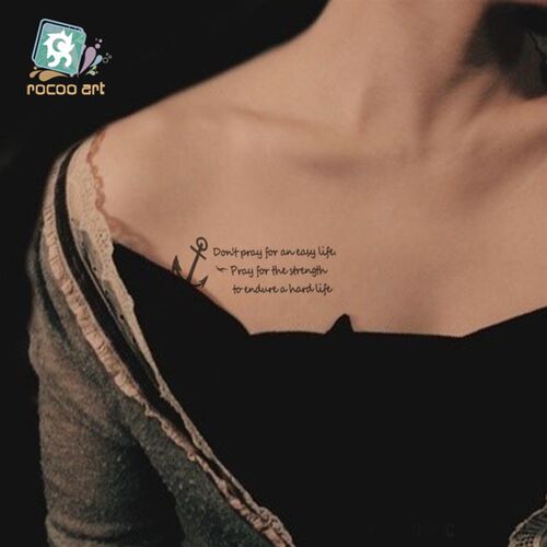 Waterproof Temporary Tattoo Sticker Black Devil Doesnt