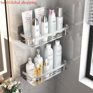 bathroom shelf toilet storage rack no punching shower racks