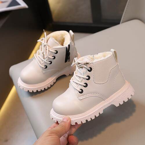 Childrens Fashion Fleece-lined British Ankle Boots Boys Sid