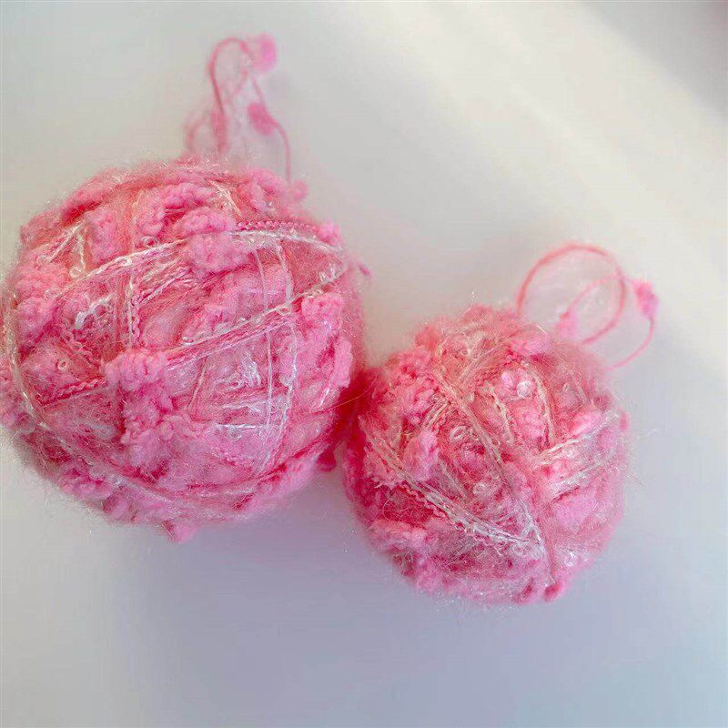 Colored Wool Balls Of Different Sizes, Foam Wool Balls, Chri - 实物图