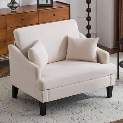Oversized Accent Chair, 33.5 Wide Seat Comfy Armchair with