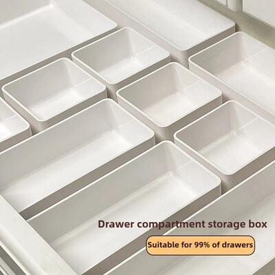 Stackable Desktop Drawer Organizer: Transparent Student Cosm