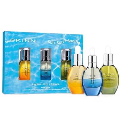 SKINN Anti-Aging Facial Oil Trio Skincare Gift Set for Fi
